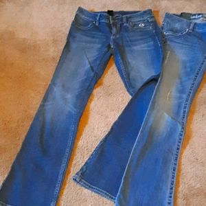 Two pair of Harley-Davidson jeans
